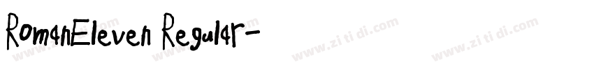 RomanEleven Regular字体转换